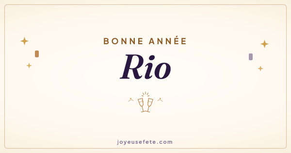 Image « Bonne année Rio » au format large