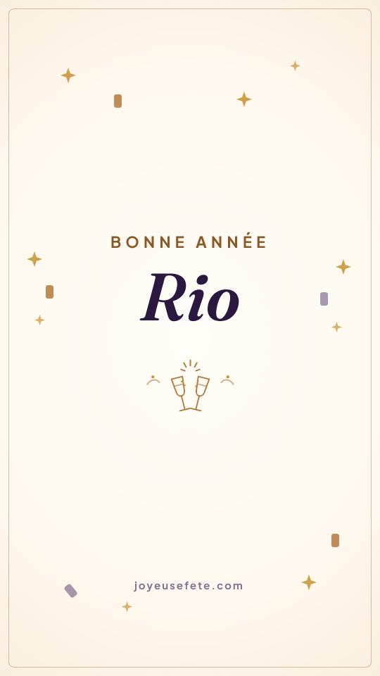 Image « Bonne année Rio » au format story