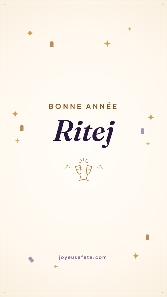 Image « Bonne année Ritej » au format story