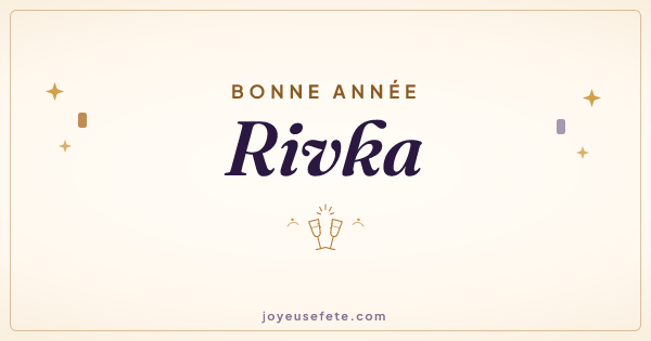Image « Bonne année Rivka » au format large