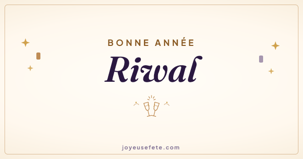 Image « Bonne année Riwal » au format large