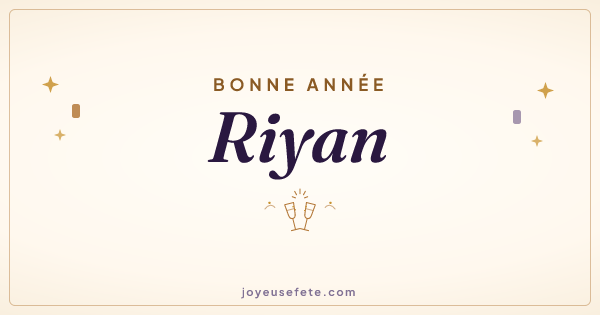 Image « Bonne année Riyan » au format large