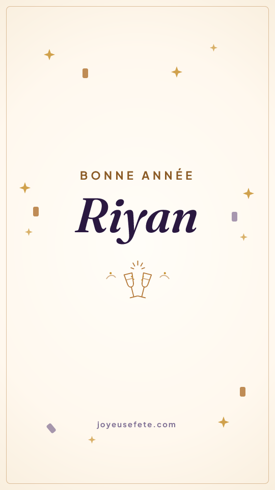 Image « Bonne année Riyan » au format story