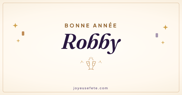 Image « Bonne année Robby » au format large