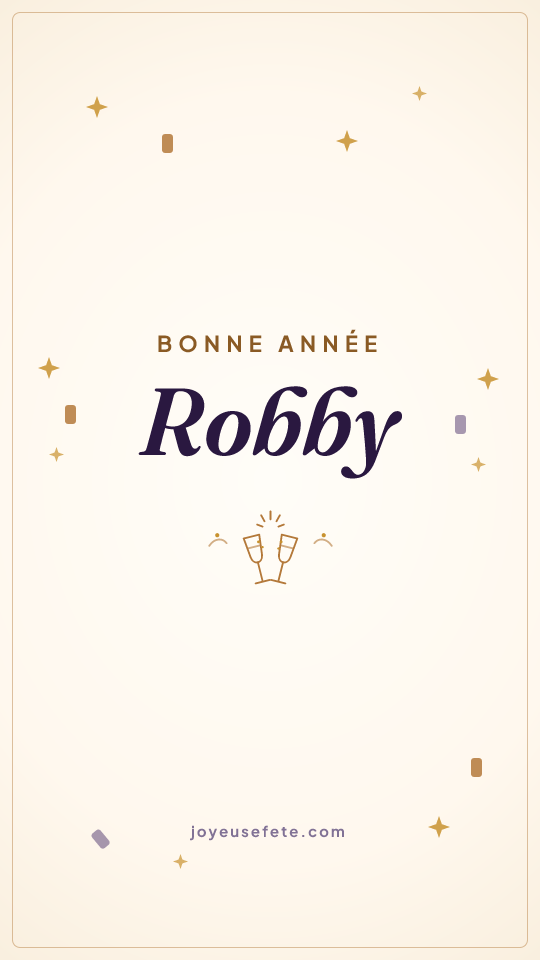 Image « Bonne année Robby » au format story