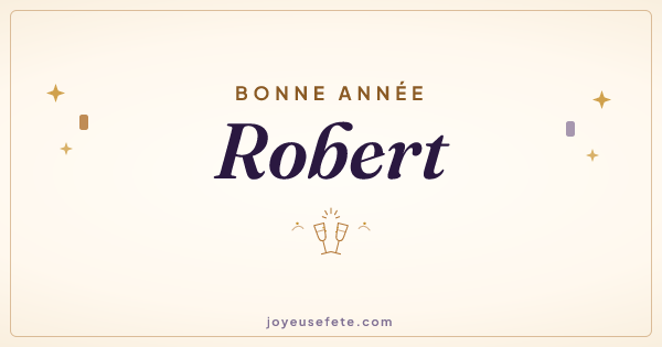 Image « Bonne année Robert » au format large