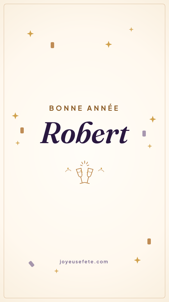 Image « Bonne année Robert » au format story