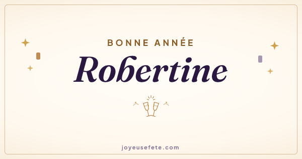 Image « Bonne année Robertine » au format large