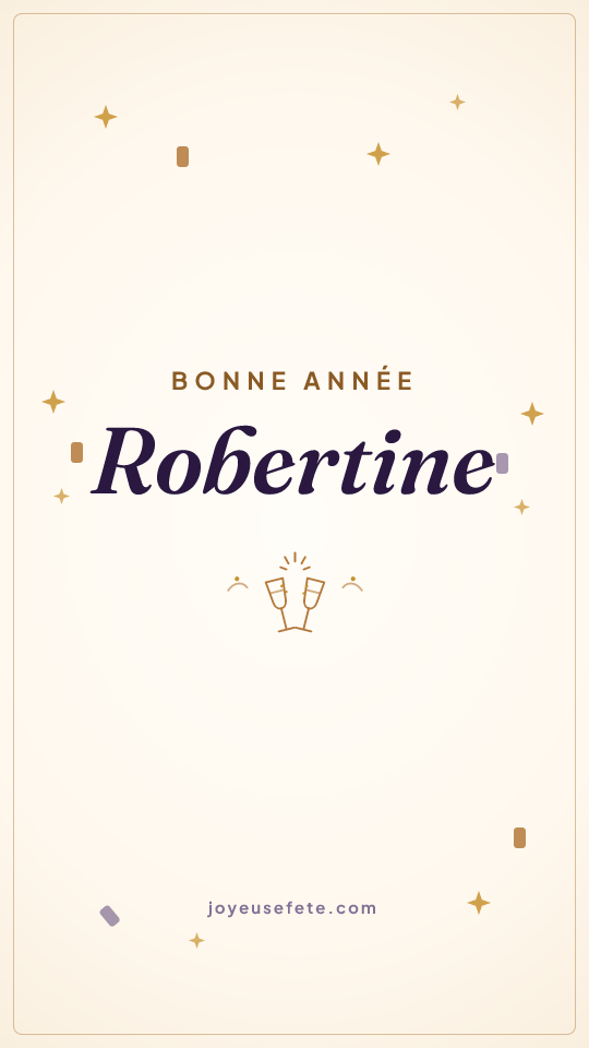 Image « Bonne année Robertine » au format story