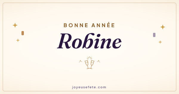 Image « Bonne année Robine » au format large