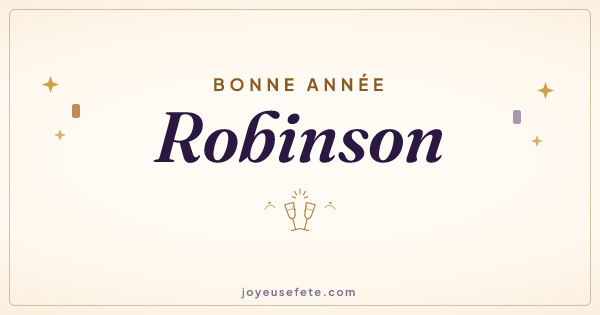 Image « Bonne année Robinson » au format large