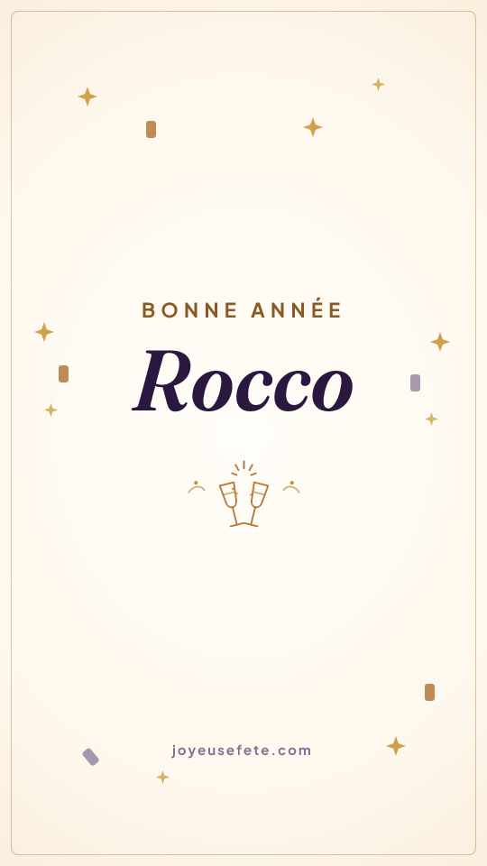 Image « Bonne année Rocco » au format story