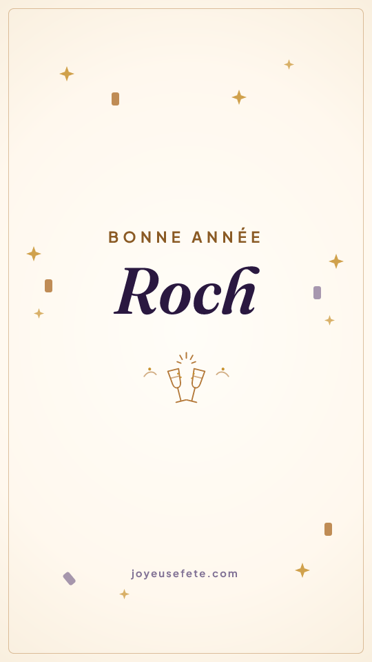 Image « Bonne année Roch » au format story
