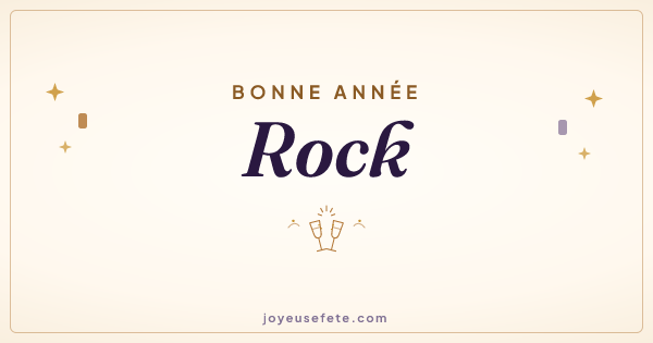 Image « Bonne année Rock » au format large