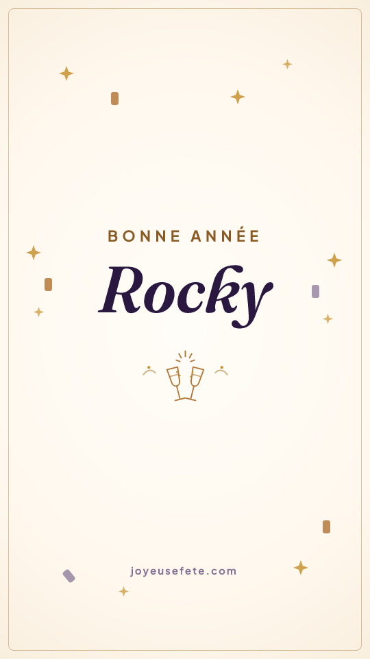 Image « Bonne année Rocky » au format story