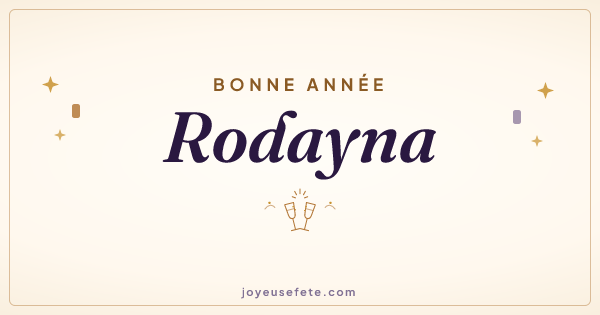 Image « Bonne année Rodayna » au format large