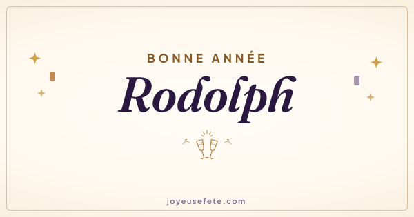 Image « Bonne année Rodolph » au format large