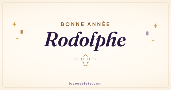 Image « Bonne année Rodolphe » au format large