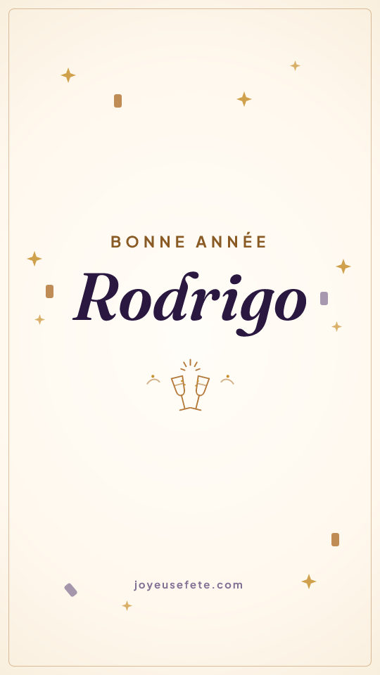 Image « Bonne année Rodrigo » au format story
