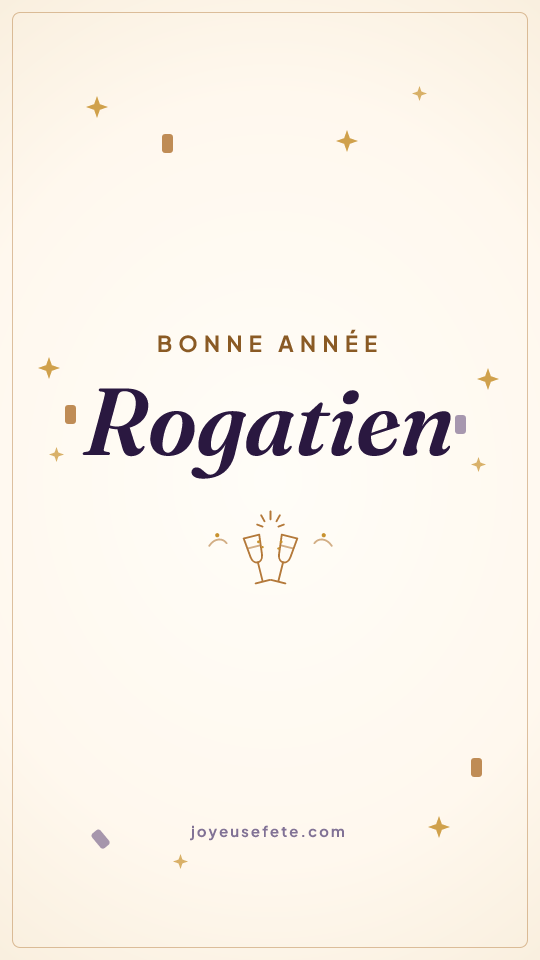 Image « Bonne année Rogatien » au format story