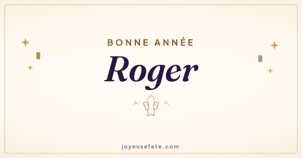 Image « Bonne année Roger » au format large