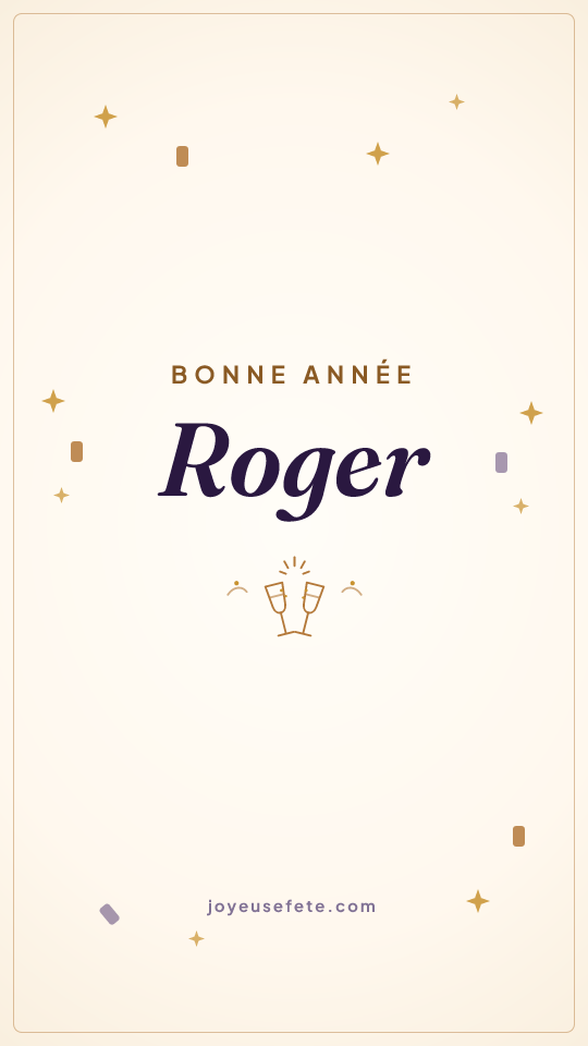 Image « Bonne année Roger » au format story