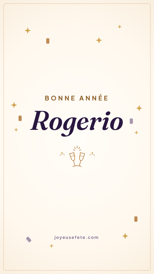 Image « Bonne année Rogerio » au format story