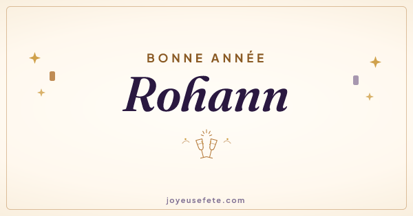 Image « Bonne année Rohann » au format large