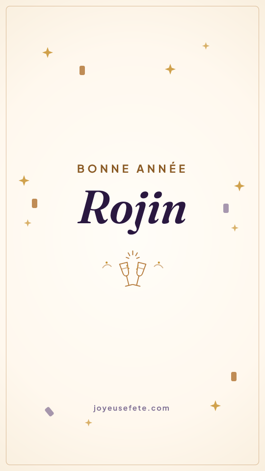 Image « Bonne année Rojin » au format story