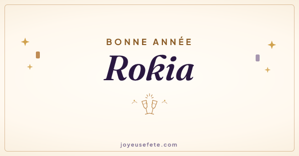 Image « Bonne année Rokia » au format large