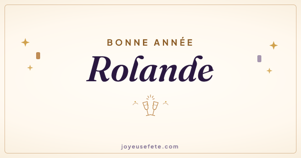 Image « Bonne année Rolande » au format large