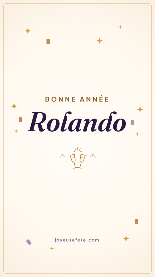 Image « Bonne année Rolando » au format story