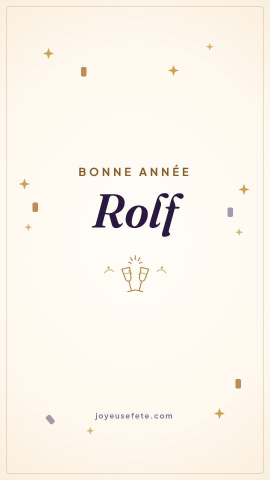 Image « Bonne année Rolf » au format story