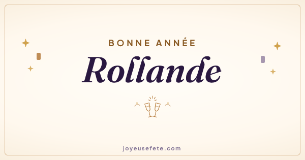 Image « Bonne année Rollande » au format large