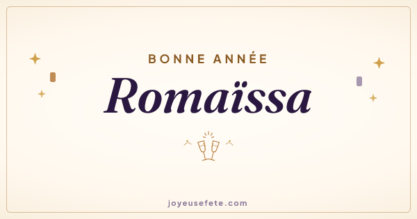 Image « Bonne année Romaïssa » au format large