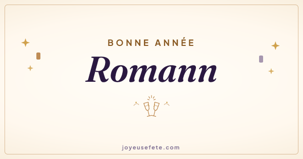 Image « Bonne année Romann » au format large
