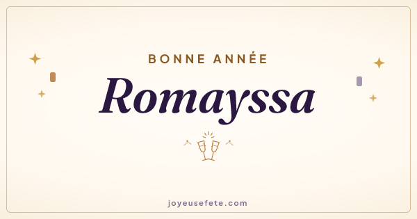 Image « Bonne année Romayssa » au format large