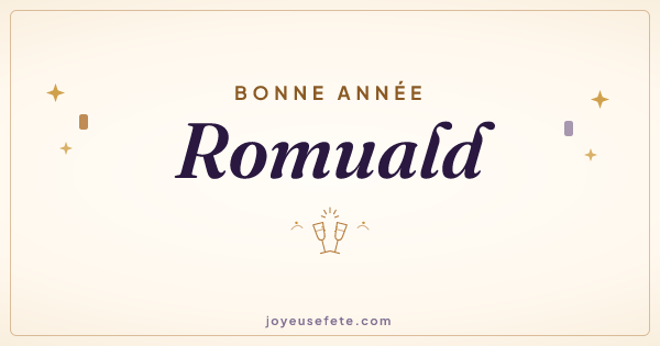Image « Bonne année Romuald » au format large