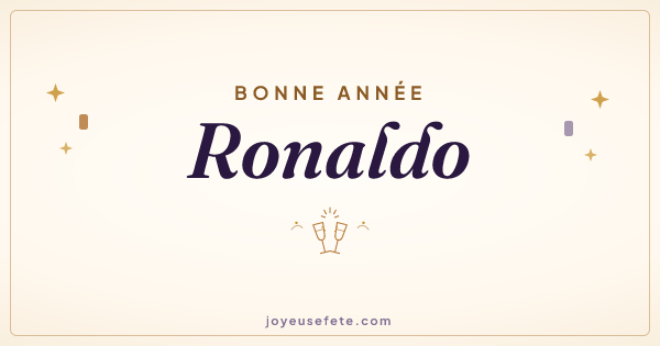 Image « Bonne année Ronaldo » au format large