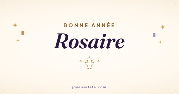 Image « Bonne année Rosaire » au format large