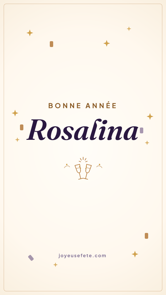 Image « Bonne année Rosalina » au format story