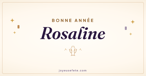 Image « Bonne année Rosaline » au format large