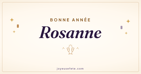 Image « Bonne année Rosanne » au format large