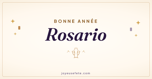 Image « Bonne année Rosario » au format large