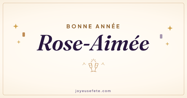 Image « Bonne année Rose-Aimée » au format large