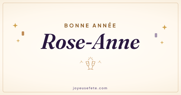 Image « Bonne année Rose-Anne » au format large