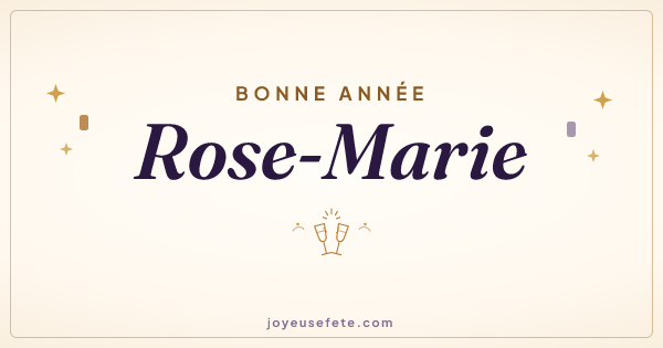 Image « Bonne année Rose-Marie » au format large