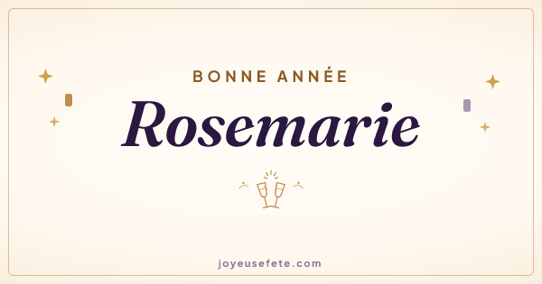 Image « Bonne année Rosemarie » au format large