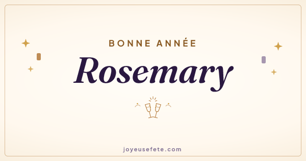 Image « Bonne année Rosemary » au format large