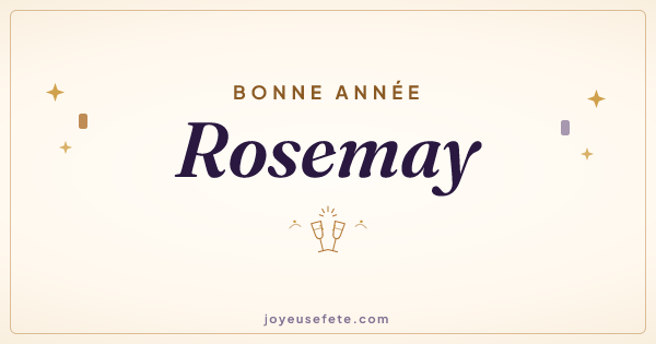Image « Bonne année Rosemay » au format large